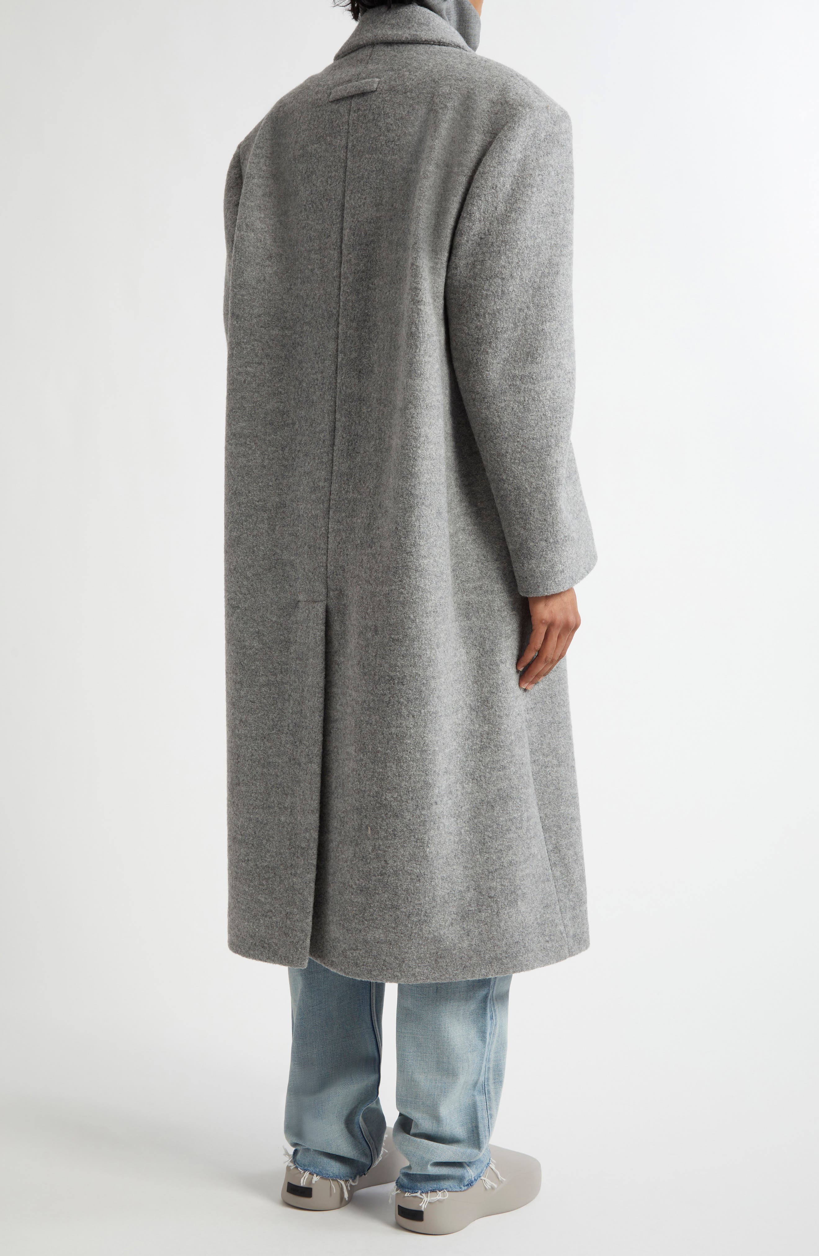 Relaxed Boiled Virgin Wool Double Breasted Overcoat (Men) | Nordstrom