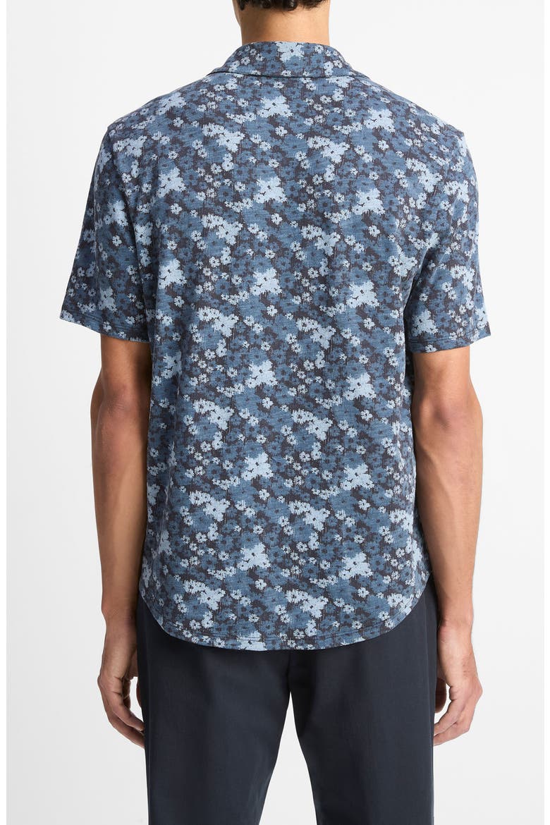 Short Sleeve Button-Up Shirt, Alternate, color, COASTAL COMBO