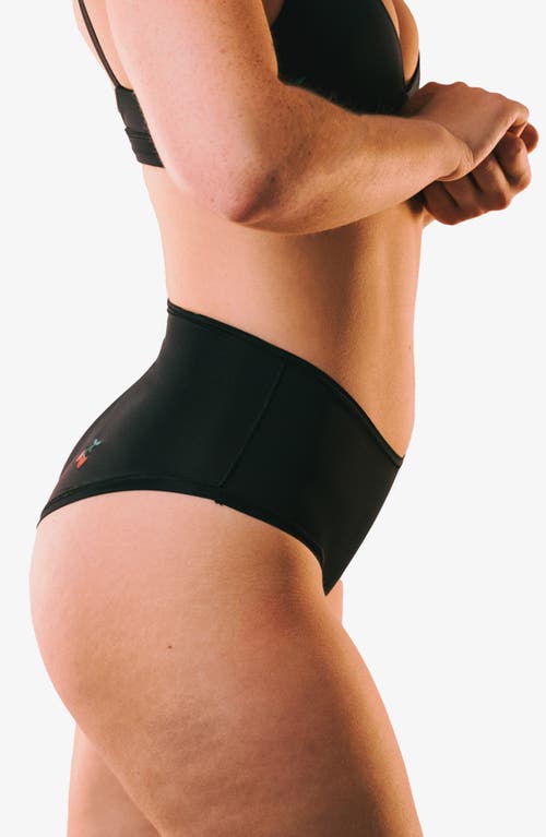 Cheeky Cherry Leakproof Everyday Liner Ultra Smooth Full Brief In Onyx