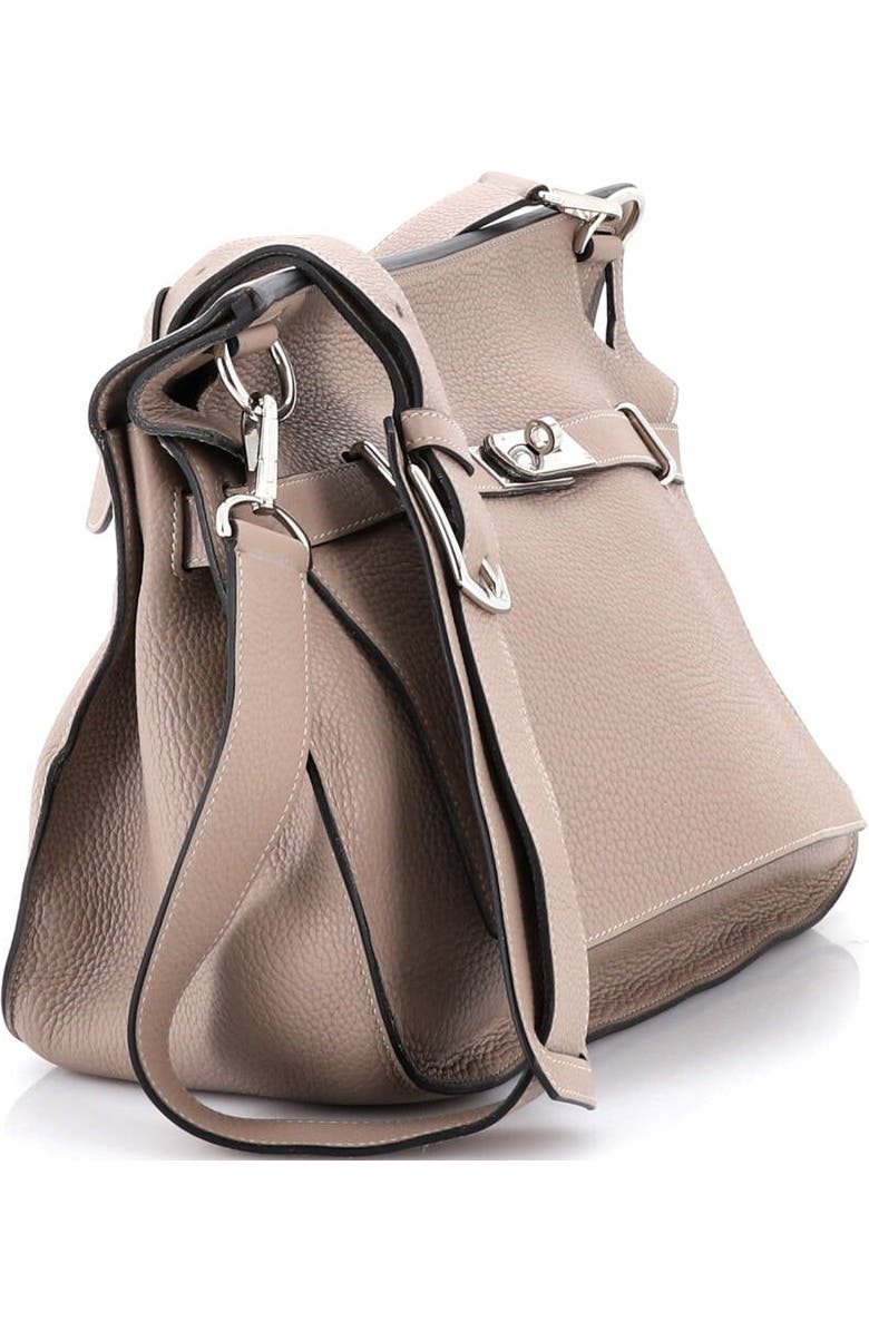 Pre-Owned Hermes Jypsiere Bag Clemence 34, Alternate, color, Gris Tourterelle