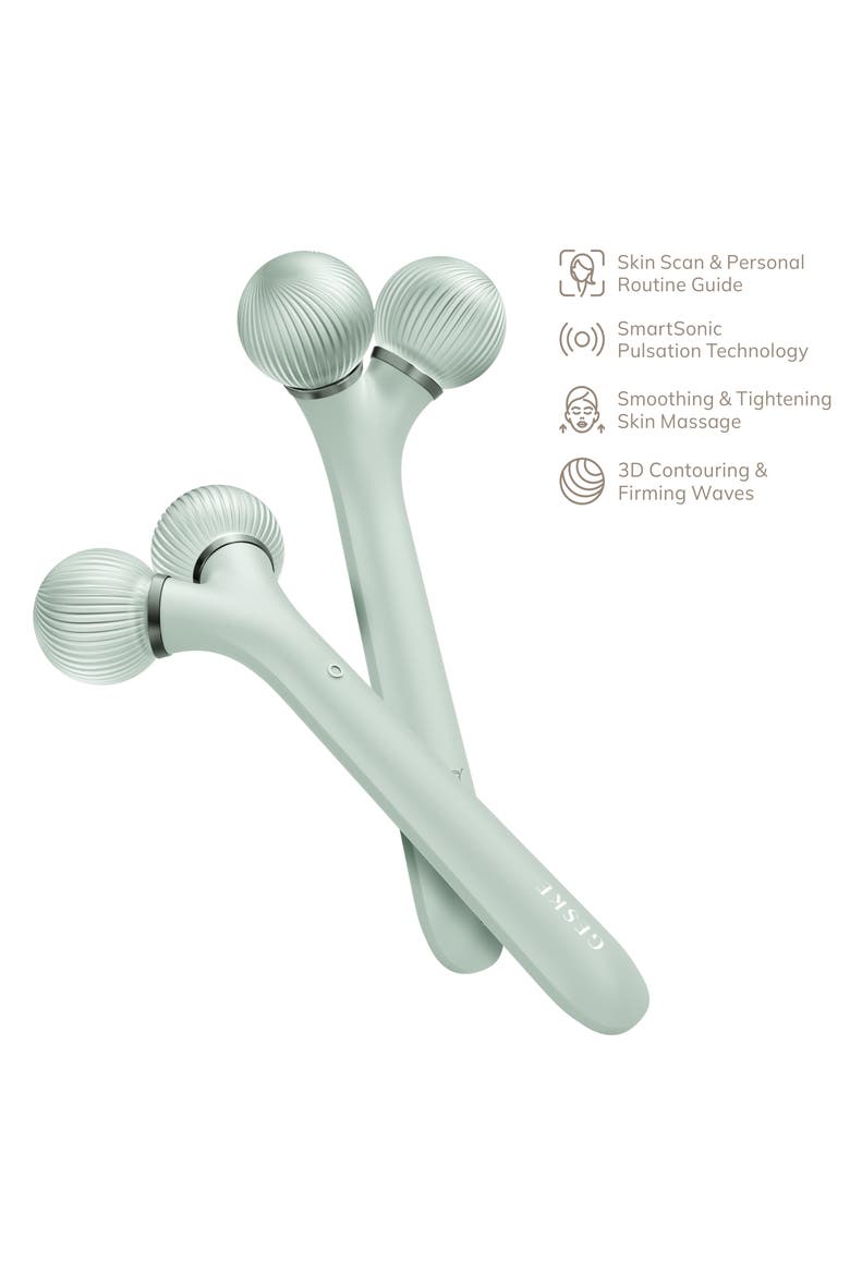 SmartAppGuided Sonic Facial Roller | 4 in 1, Alternate, color, Green