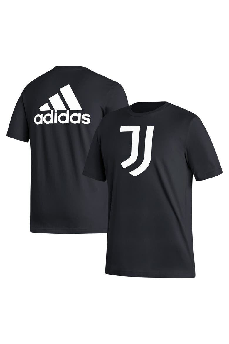 Men's adidas Black Juventus Three-Stripe T-Shirt, Main, color, Black