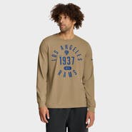 Nike Men's Nike Tan Los Angeles Rams Blitz Package Rewind Slub Dri-FIT Long Sleeve T-Shirt