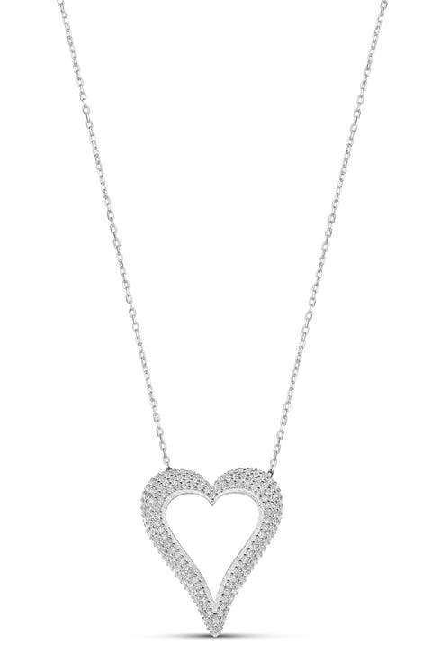 Cutout Heart Pendant Necklace