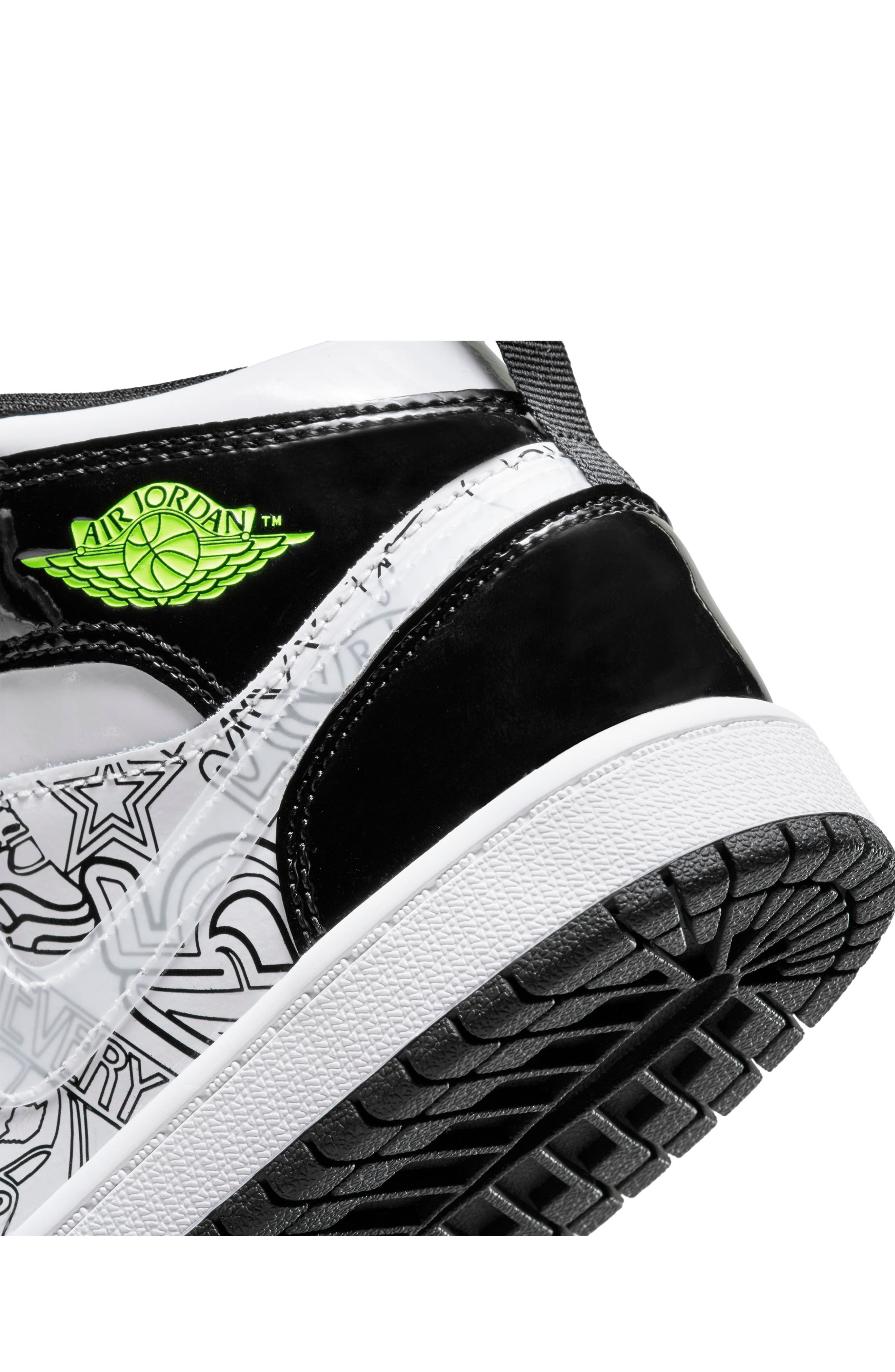 Nike Jordan 1 Mid DIY Basketball Sneaker, Alternate, color, 