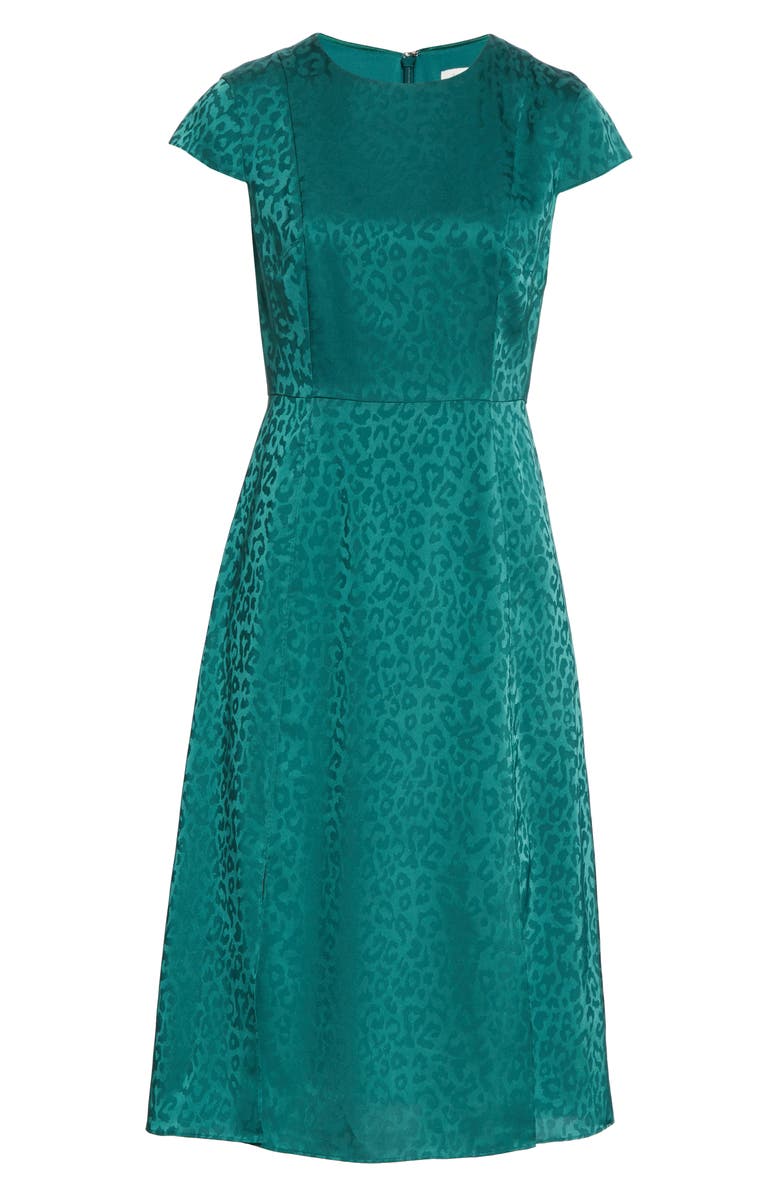 Ted Baker London Leopard Jacquard Dress, Alternate, color,
