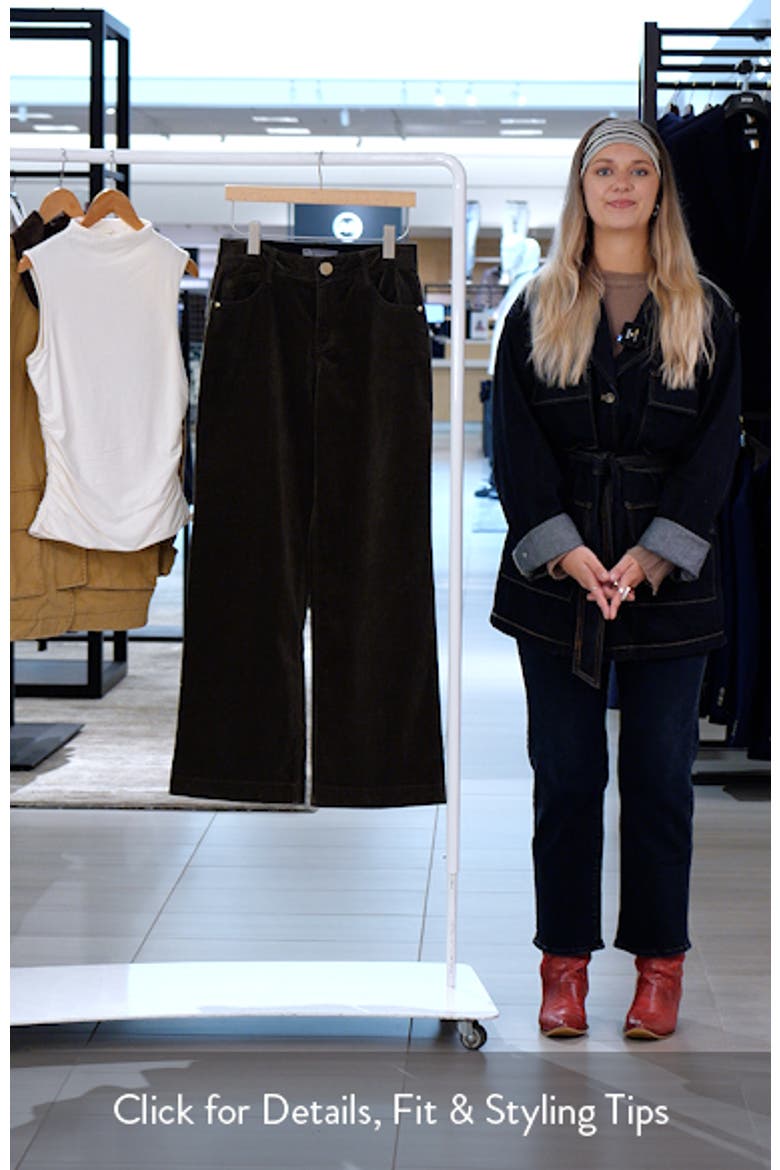 Sam High Waist Wide Leg Corduroy Pants video