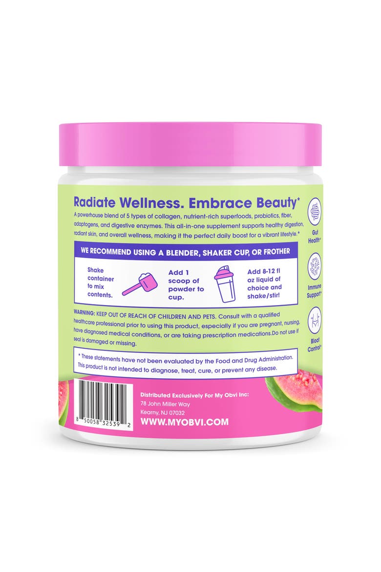 Collagen Greens Nutrient Rich Superfood Blend Healthy Digestion Pink Guava, Alternate, color, None