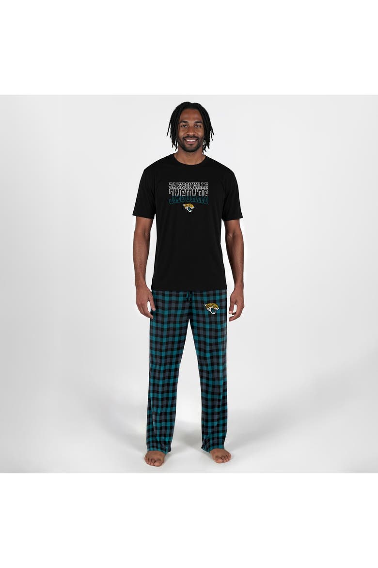 Men's Concepts Sport Black Jacksonville Jaguars Highland Sleep Set, Main, color, Black