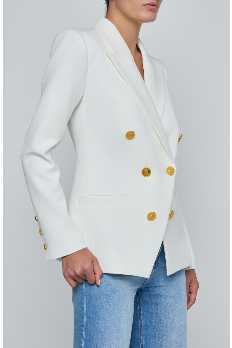 Kyomi Double Breasted Blazer, Alternate, color, WHITE