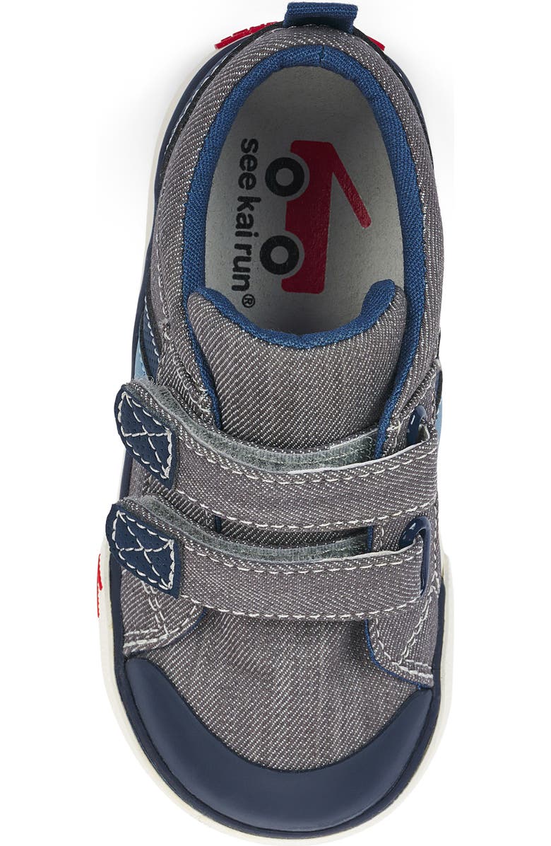 See Kai Run Russell Sneaker, Alternate, color, Gray Denim/ Navy