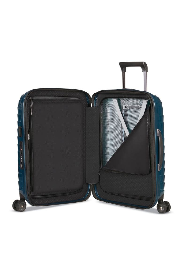 Proxis Global Hardside 22" Carry On Spinner Luggage, Alternate, color, Petrol Blue