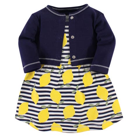 Organic Cotton Dress and Cardigan (Baby)