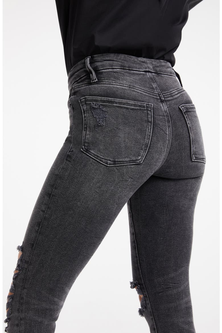 Good American Good Legs High Waist Ankle Skinny Jeans (Women ...