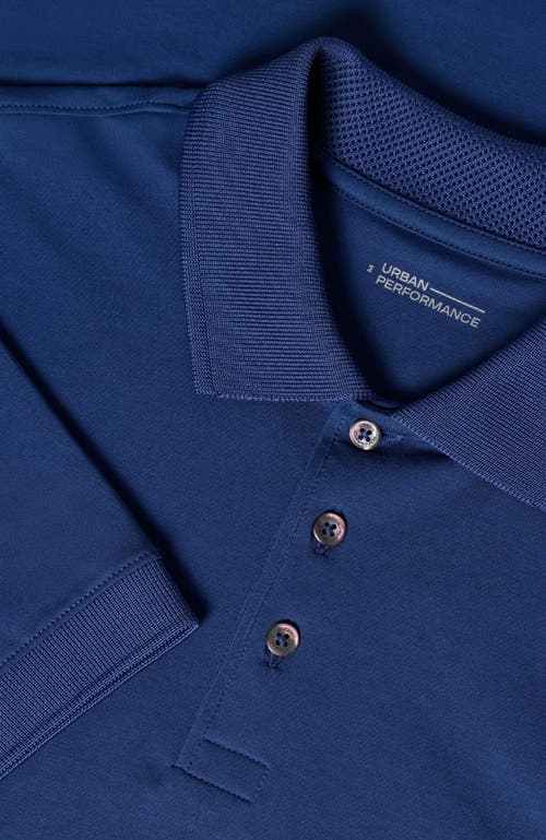 Urban Performance Pima Cotton Tech Polo With Uv Protection In Blue