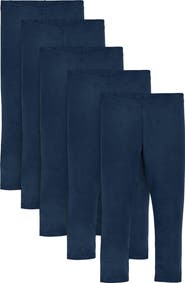 NEXT Kids' 5-Pack Uniform Leggings