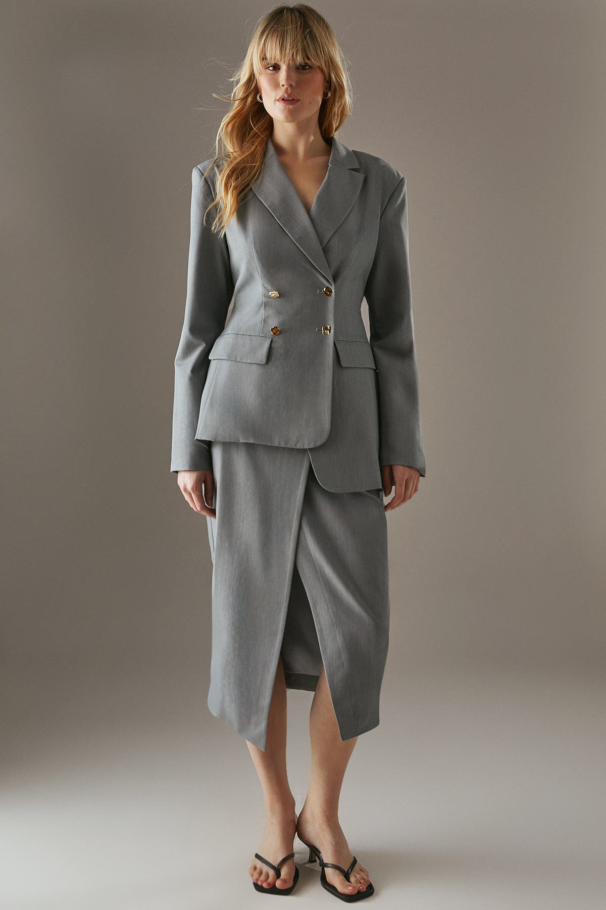 Deconstructed Lace Up Blazer - image 2