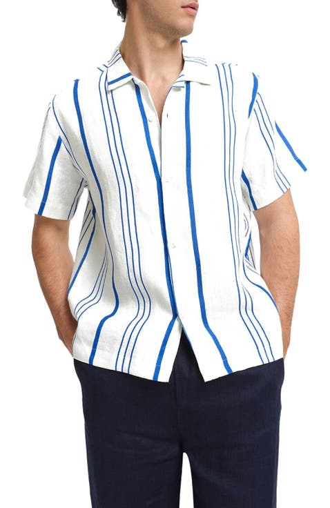 La Greca Linen Bowling Shirt