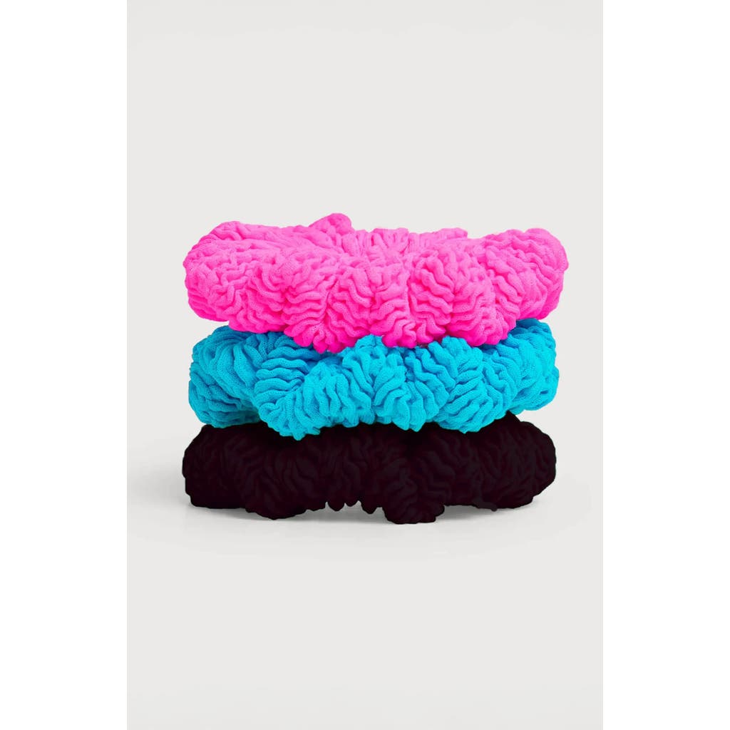 Limeapple Crinkle Hair Scrunchie 3 Piece Set