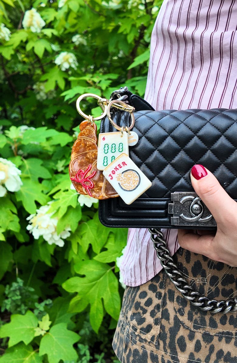 Solar Eclipse Mahjong Key Chain, Alternate, color,