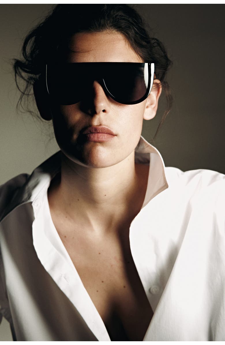 H&M Square Sunglasses, Alternate, color, Black