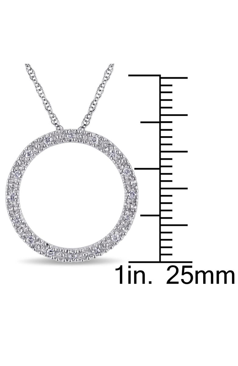 Julianna B. Diamond Circle Of Life Necklace 10k, Alternate, color, 10K White Gold
