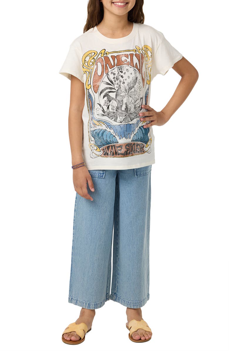 O'Neill Kids' Wave Rider Cotton Oversize Graphic T-Shirt, Alternate, color, 