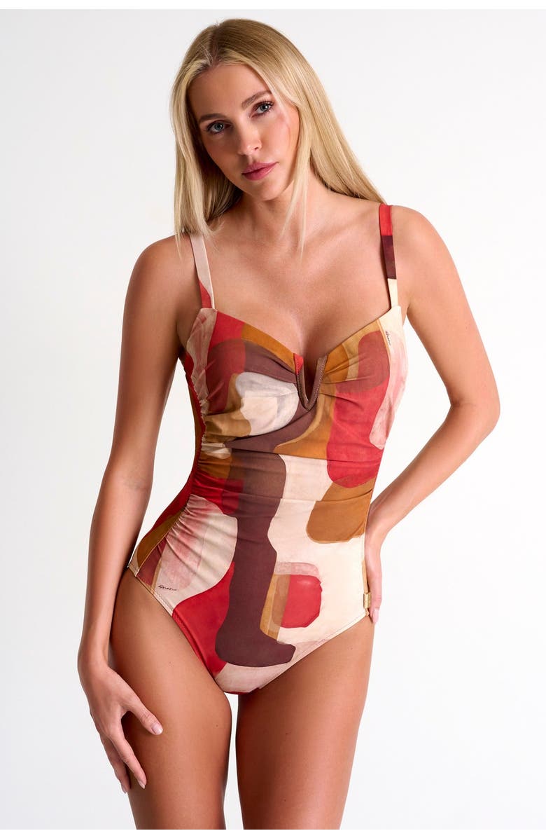 SHAN Classic Elegant One-Piece, Main, color, Print