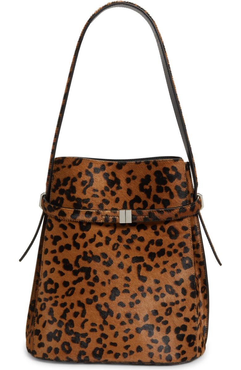 TOTEME T-Lock Genuine Calf Hair Clutch, Main, color, Leopard