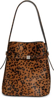 TOTEME T-Lock Genuine Calf Hair Clutch