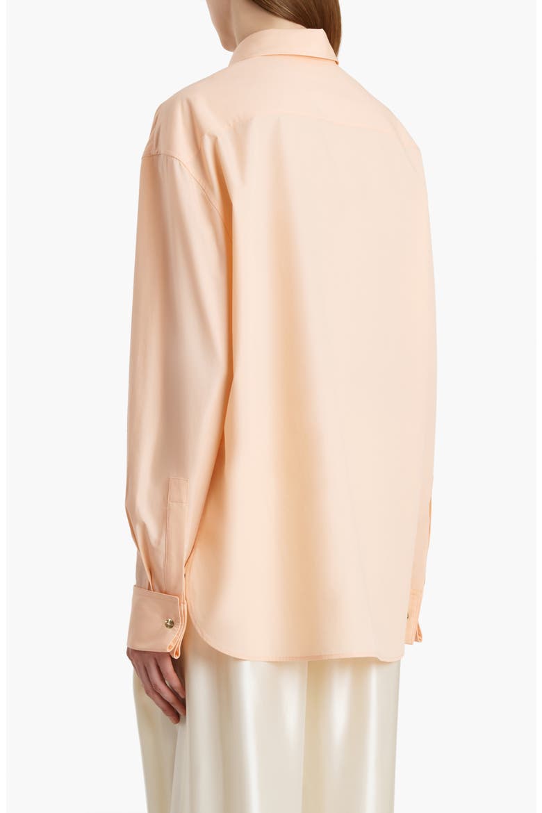 Newton Organic Cotton Poplin Button-Up Shirt, Alternate, color, LIGHT PEACH