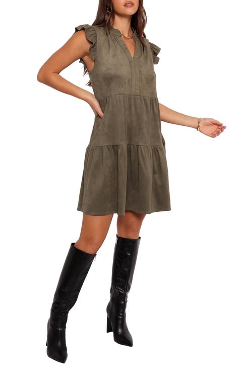 Alyx Faux Suede Minidress