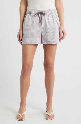 Stripe Drawstring Shorts