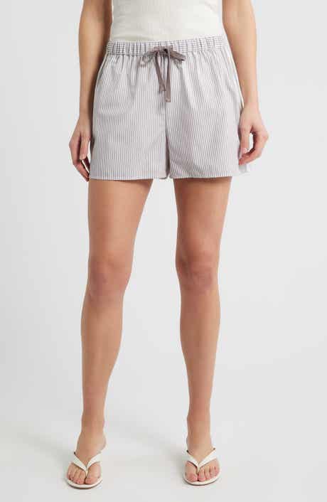 Stripe Drawstring Shorts