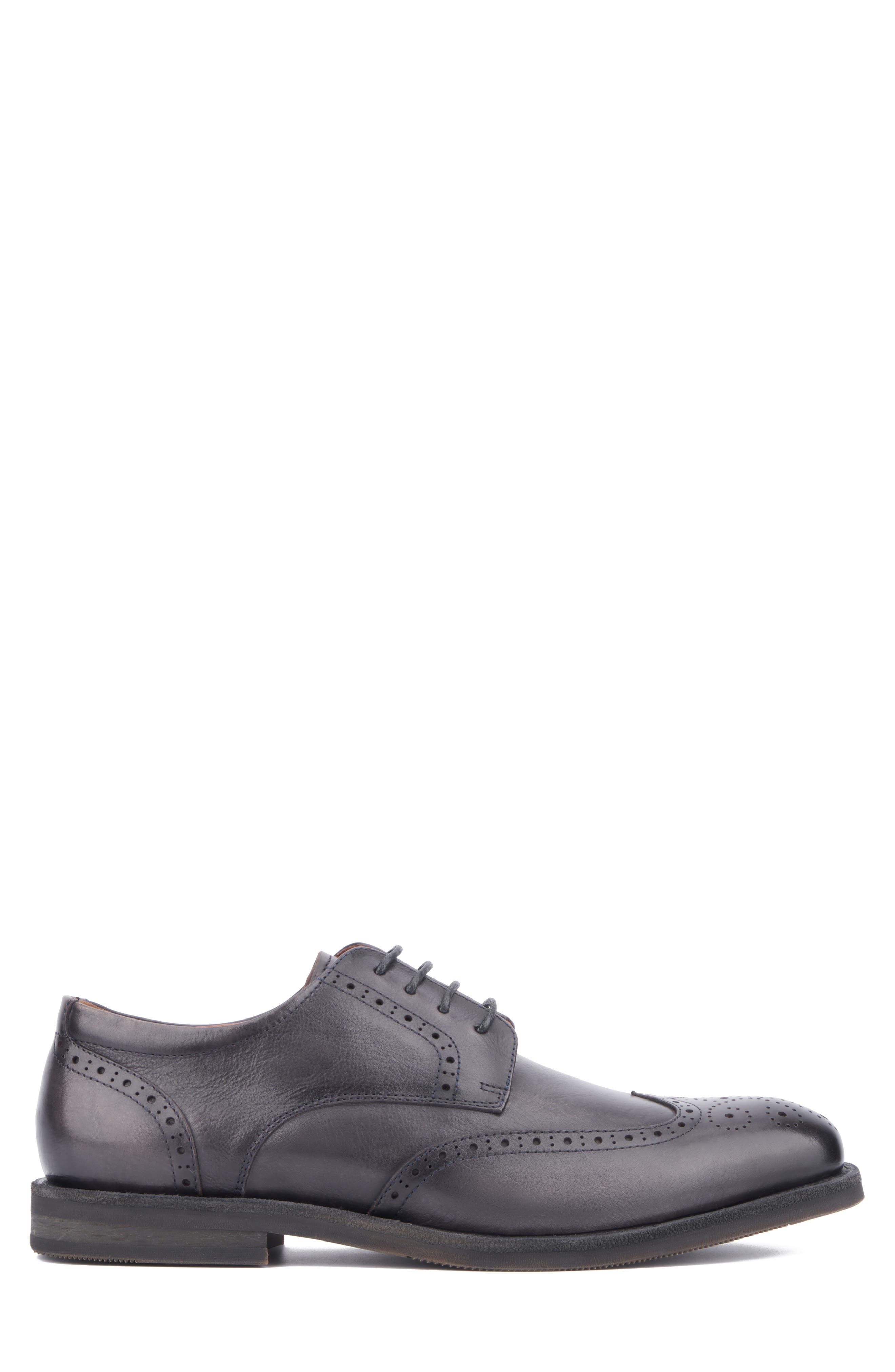 VINTAGE FOUNDRY Irwin Wingtip Derby, Alternate, color, Dark Grey