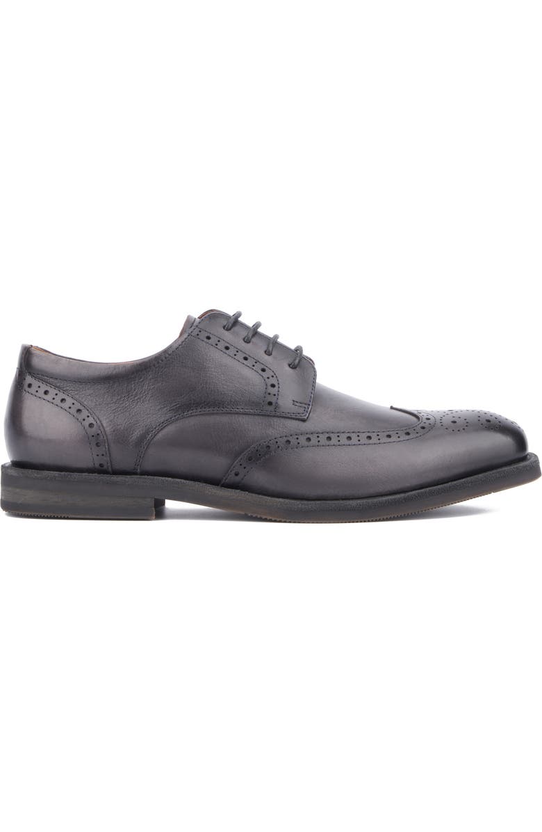 VINTAGE FOUNDRY Irwin Wingtip Derby, Alternate, color, Dark Grey