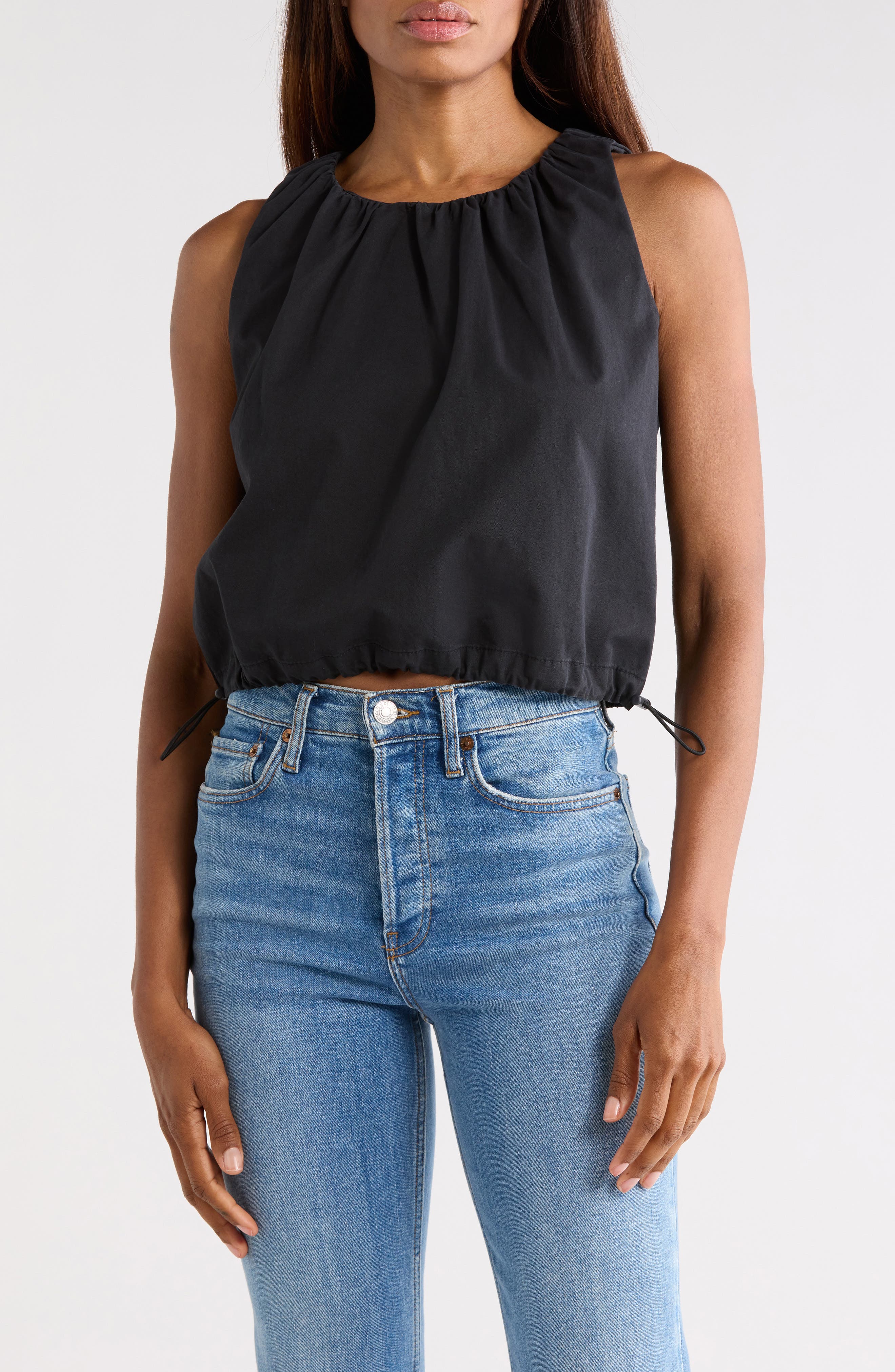 Good American Twill Parachute Bubble Top