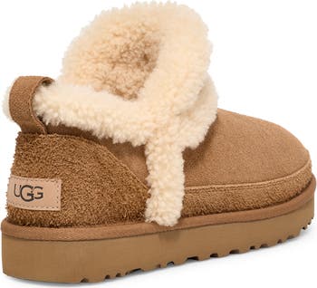 Classic Ultra Mini Spillseam Genuine Shearling Bootie