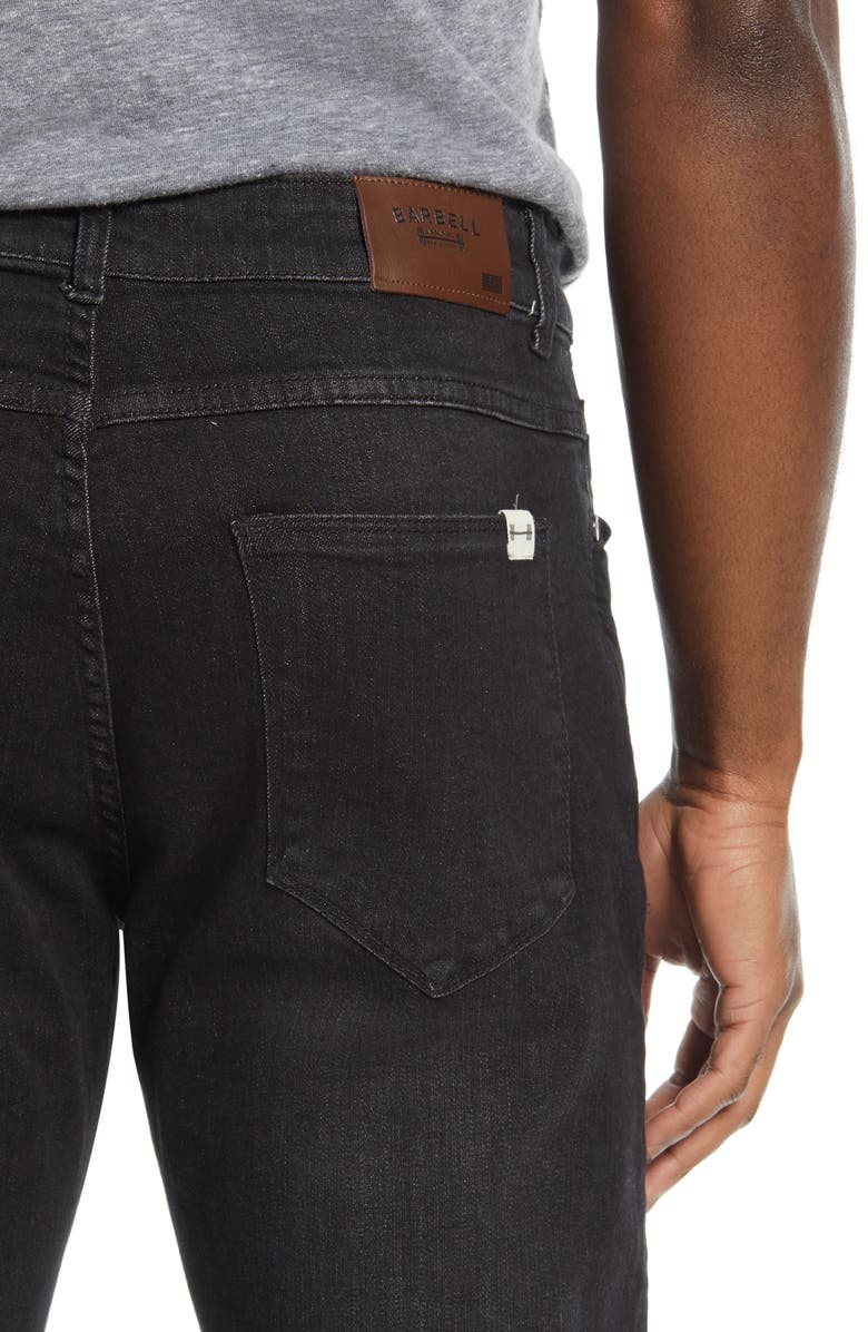 Barbell Apparel Straight Athletic Fit Stretch Jeans, Alternate, color,