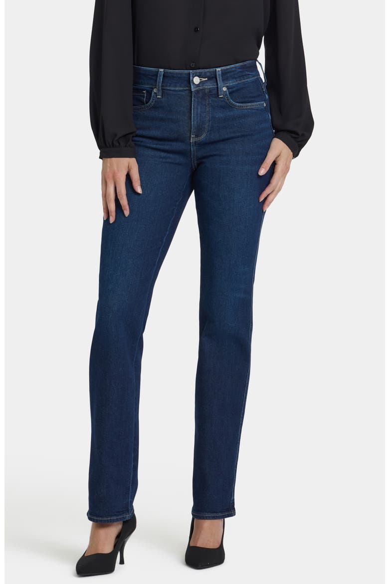 Marilyn Double Topstitch Straight Leg Jeans, Main, color, INDIGO SEINE