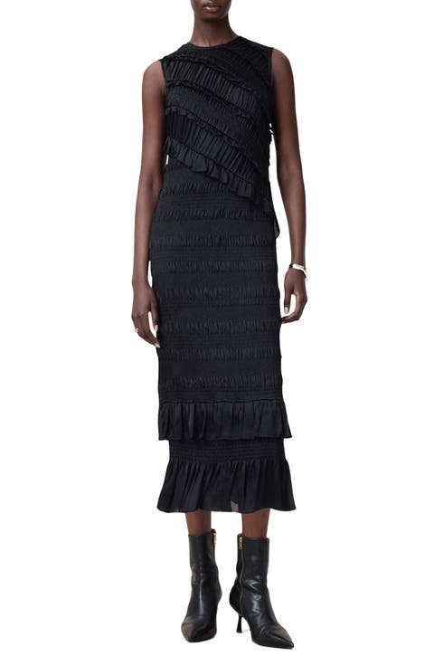 Nyla Sleeveless Ruffle Dress