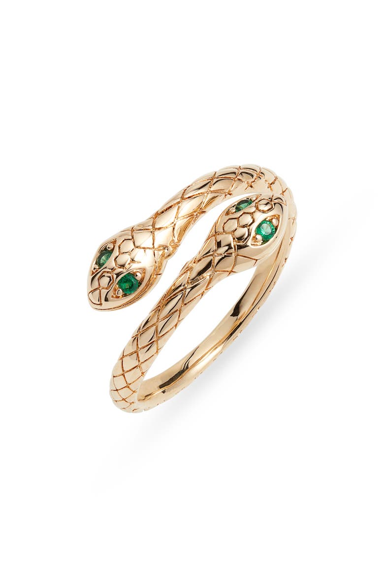 Serpent's Embrace Ring, Main, color, GOLD