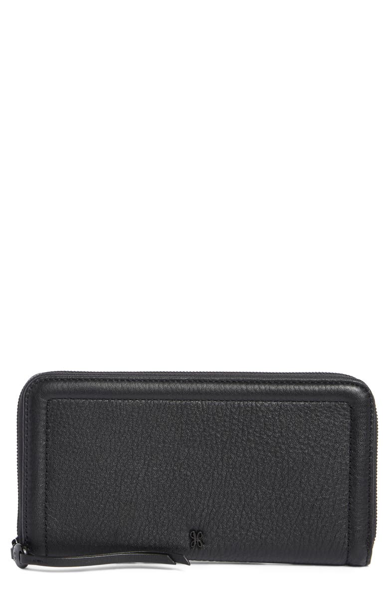 HOBO Large Nila Leather Zip Around Wallet, Main, color, 