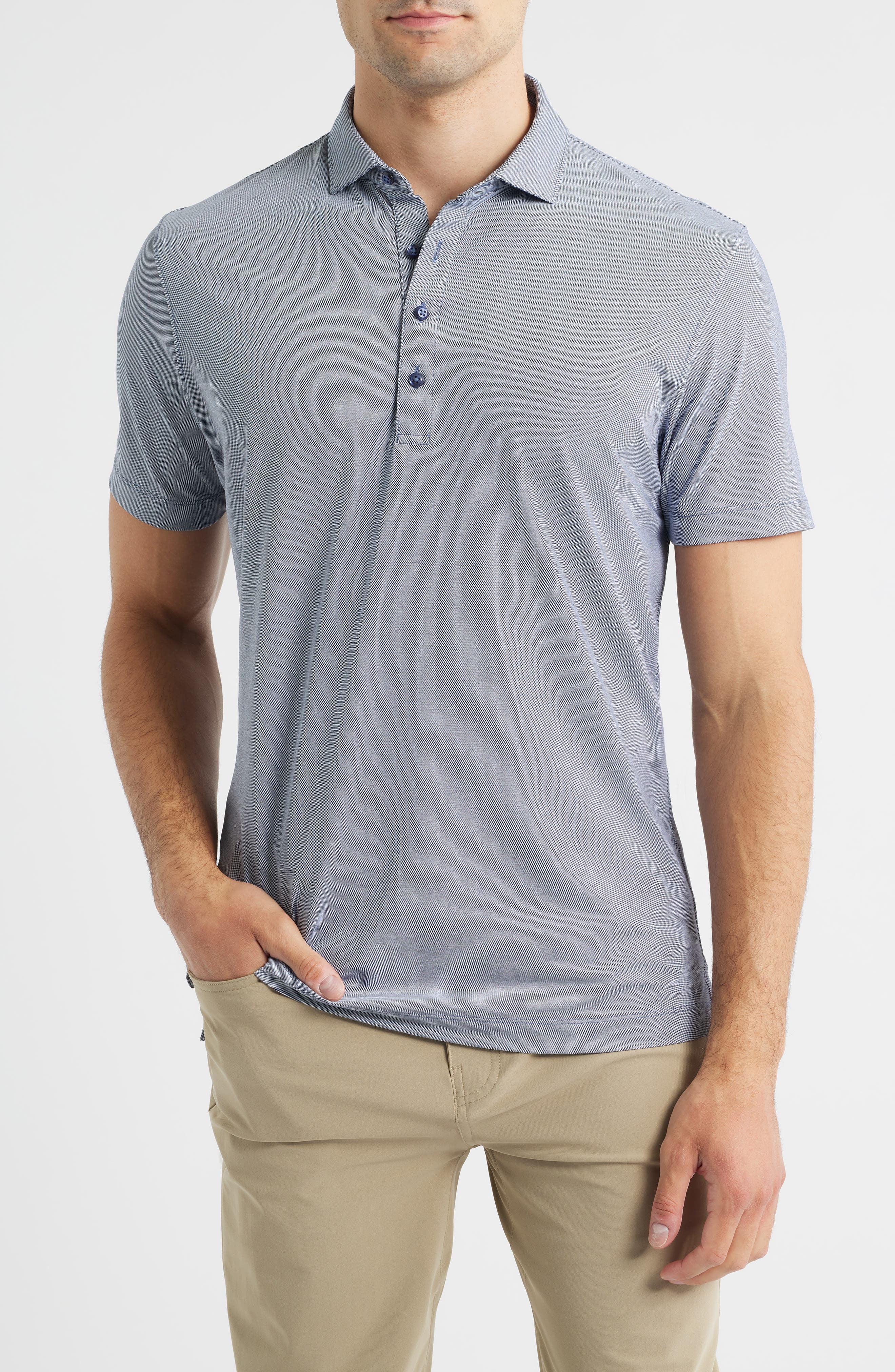 Clegg Solid Pique Performance Golf Polo - image 5
