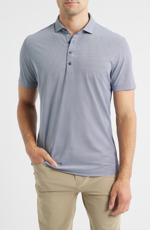 Johnnie-o Clegg Solid Piqué Performance Golf Polo In Blue