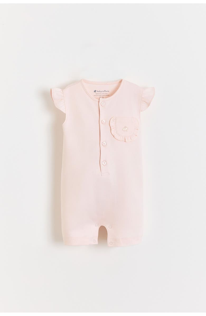 Babycottons Peony Baby Romper for Infant, Main, color, Pink