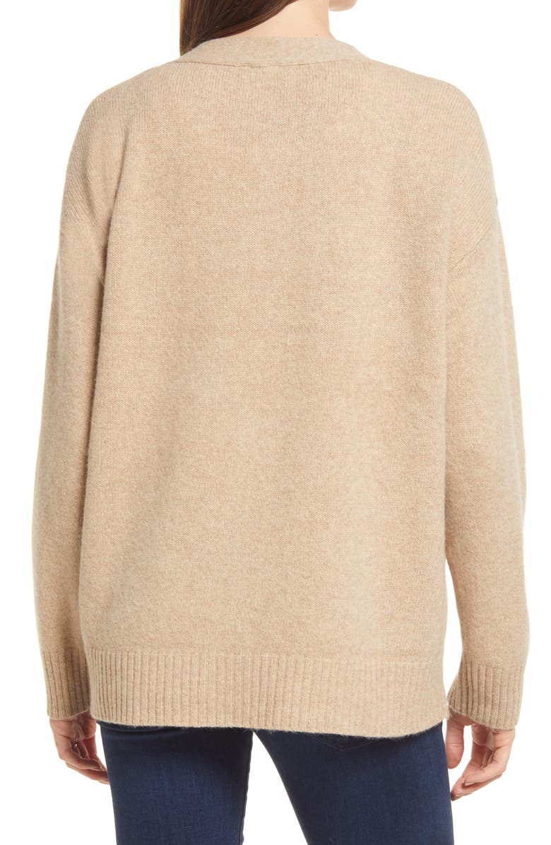 Emilia George Renee Yak & Wool Blend Maternity Cardigan, Alternate, color, 