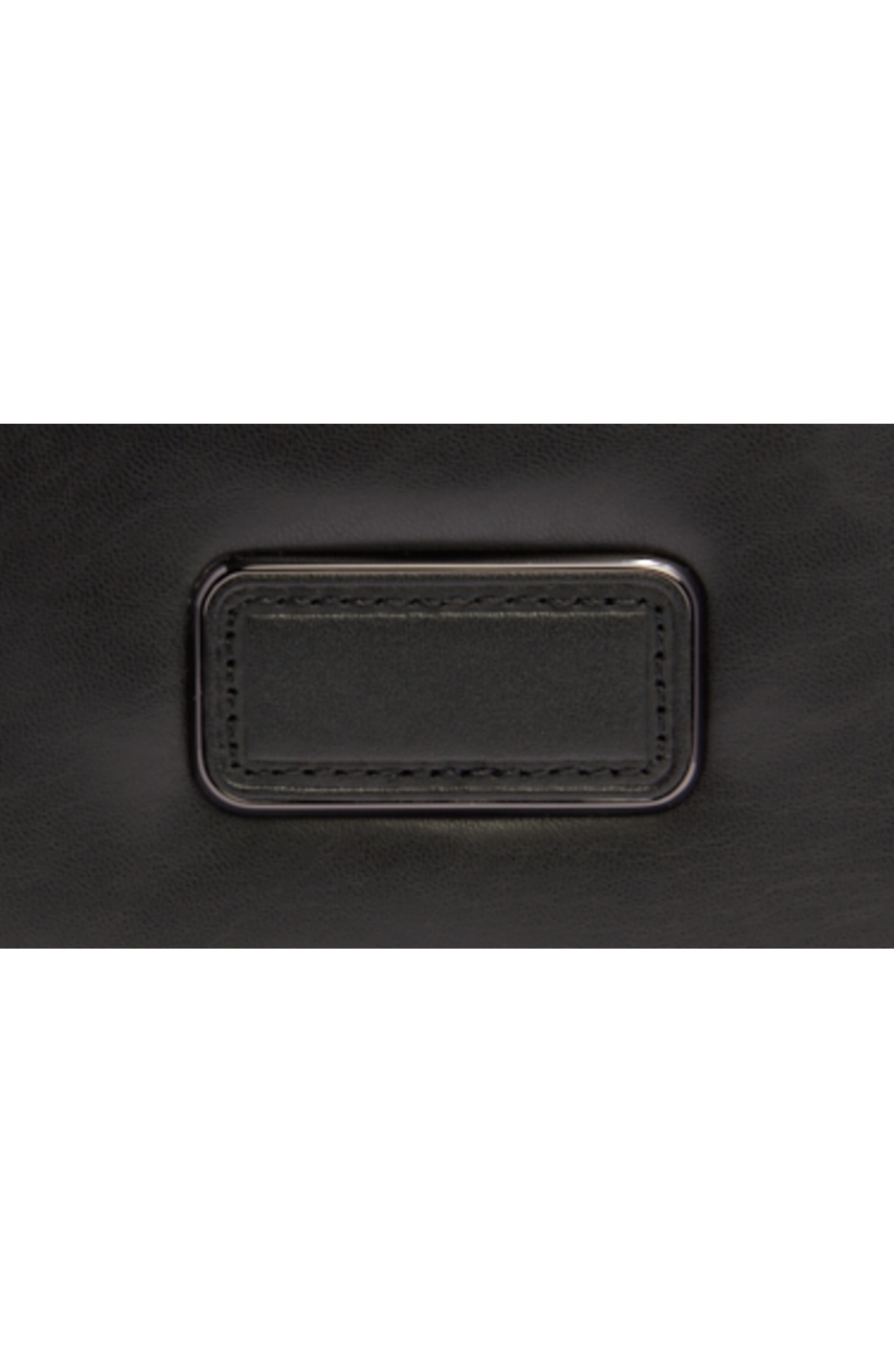 TUMI Harrison Gregory Leather Sling Bag, Alternate, color, Black Bombe