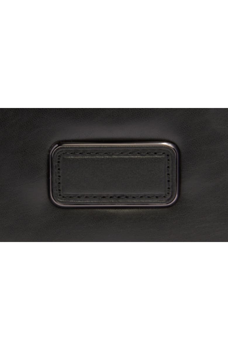 TUMI Harrison Gregory Leather Sling Bag, Alternate, color, Black Bombe