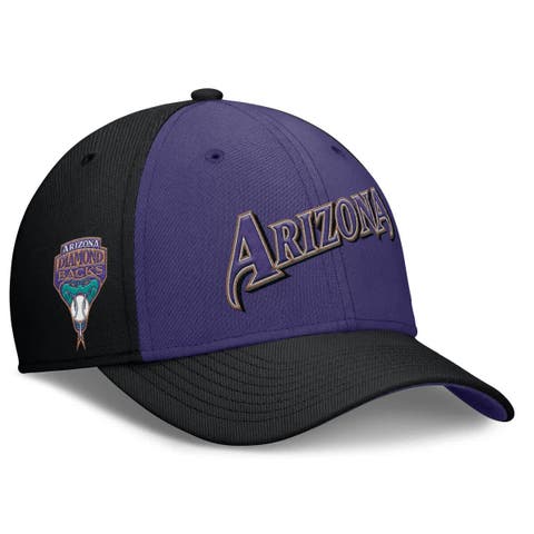 Men's Nike Black/Purple Arizona Diamondbacks Rise Swoosh Performance Flex Hat